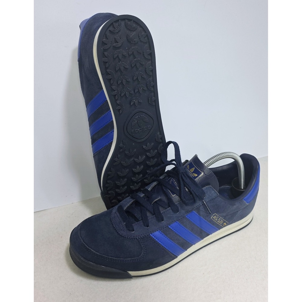 Adidas AS 520 Suede Trainers Shoes Sneakers Mens 10.5 Blue LIMITED USE